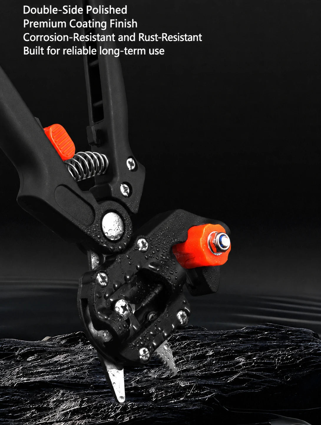 Polished grafting component detail